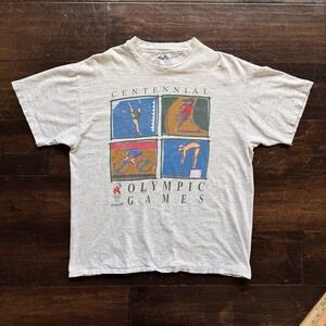 Vintage Atlanta Olympics Shirt Mens Large 1996 Olympic Games Sports USA 90s